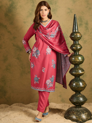 SAHASIKA Women Kurti Palazzo Dupatta Set