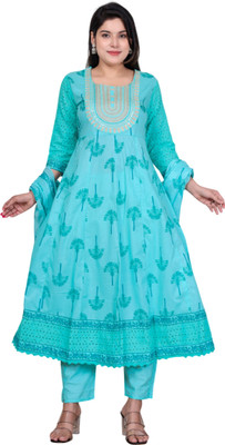 DIA TRENDS Women Kurti Pant Dupatta Set