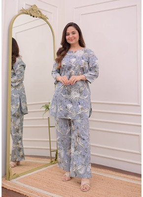 NISHA FASHION Women Kurta Palazzo Set