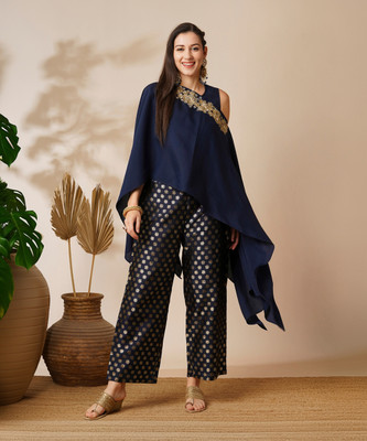 Globus Women Ethnic Top Pant Set