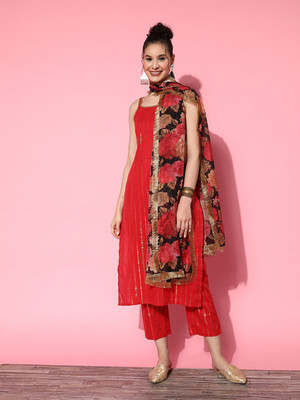 Varanga Women Kurta Pant Dupatta Set