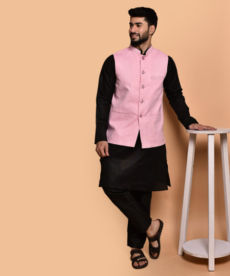 Divastri Men Kurta Pyjama Ethnic Jacket Set