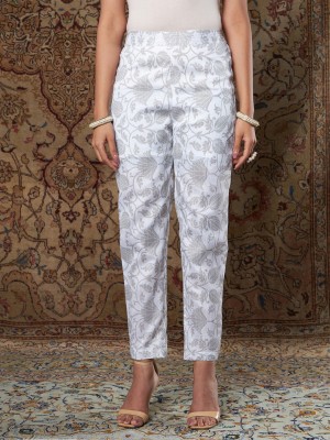 Shae by SASSAFRAS Tapered Women White Trousers