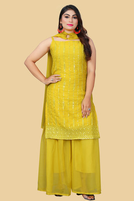 PRIYANSHI ENTERPRISE Women Kurta Palazzo Dupatta Set