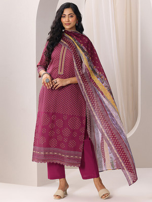 LIBAS Women Kurta Pant Dupatta Set