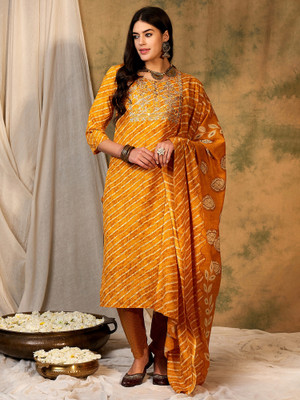 Indo Era Women Kurta Pant Dupatta Set