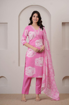 Ajay creation Women Kurti Pant Dupatta Set