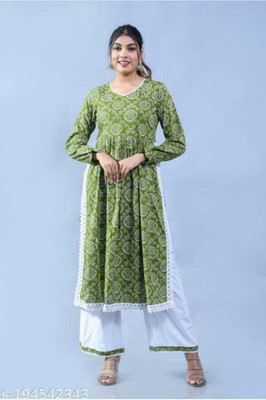 MOKSHITA Women Kurta Palazzo Set