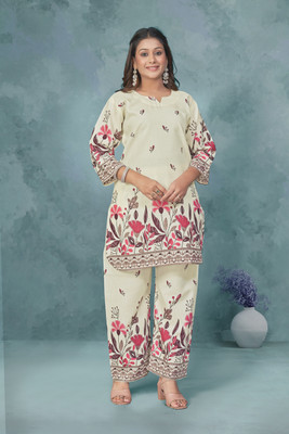 EverEthnic Women Kurta Pant Set