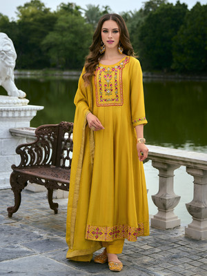 VredeVogel Embroidered Kurta, Trouser/Pant & Dupatta Set
