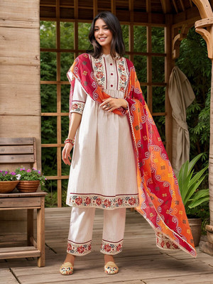 sagarika Women Kurta Palazzo Dupatta Set