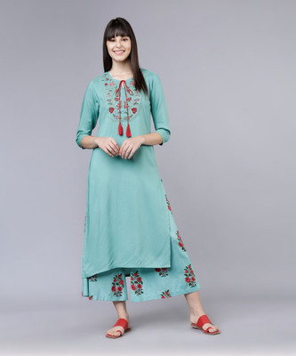 Vishudh Women Kurta Palazzo Set