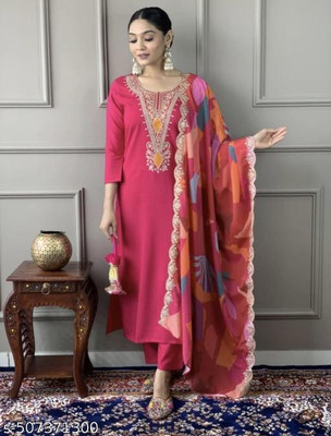 AYUKTA INTERNATIONAL Women Kurta Pant Dupatta Set