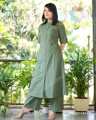 Vyakticreations Women Kurta Palazzo Set