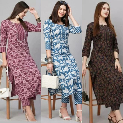 YAGNIK FASHION Women Kurti Pant Set