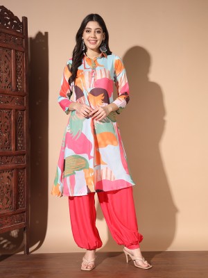 A.C.W Printed Kurta, Patiala & Dupatta Set