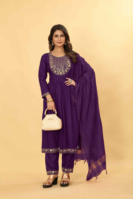Tradenest International Women Kurta Pant Dupatta Set