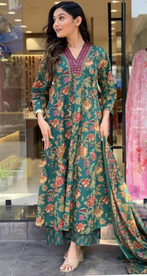 Nayak Women Ethnic Top Palazzo Dupatta Set