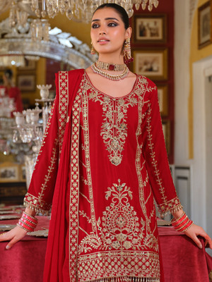 Indo Era Women Kurta Palazzo Dupatta Set