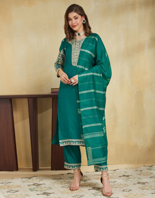 Divastri Women Kurta Pant Dupatta Set