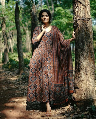 SkyTara Printed Kurta, Salwar & Dupatta Set