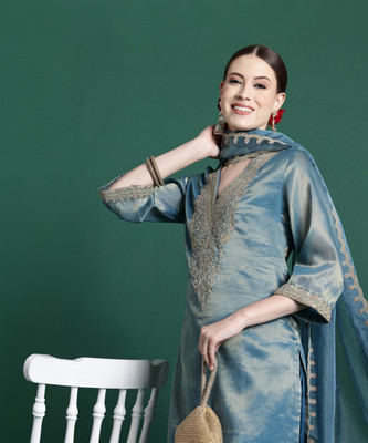 Indo Era Women Kurta Pant Dupatta Set