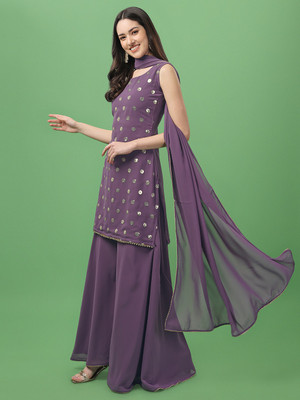 advance enterprise Women Kurta Sharara Dupatta Set