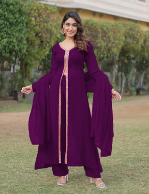 HouseOfCommon Women Kurti Palazzo Dupatta Set