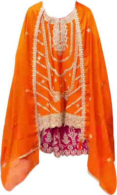 AP FAB Women Ethnic Top Pant Dupatta Set