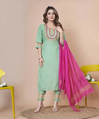 SATADHAR CREATION Women Kurti Pant Dupatta Set