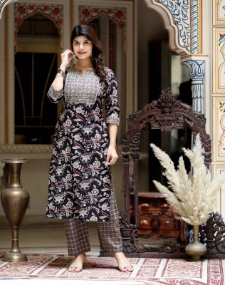 MIRAVAN Women Kurta Palazzo Set