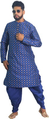 House of Aqss Men Kurta Dhoti Pant Set