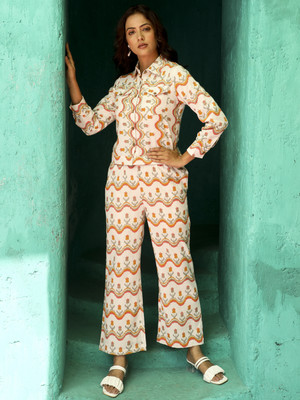 Jaipur Kurti Women Shirt Palazzo Set