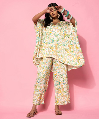 LIBAS Women Ethnic Top Palazzo Set