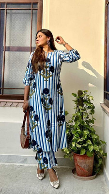 Rashika creation Women Kurti Pant Set