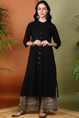 Yash Gallery Women Kurta Palazzo Set