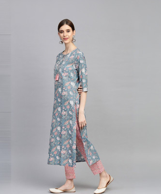 GLIMY Women Kurta Pant Set