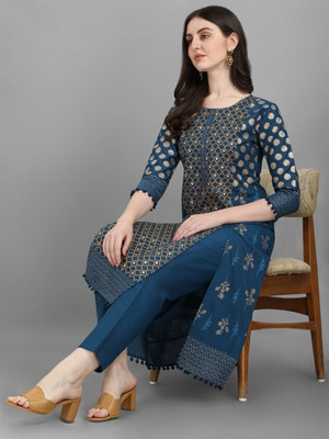 Shree Shital Print Women Kurta Pant Set