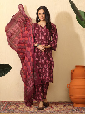 Sangria Women Kurta Pant Set