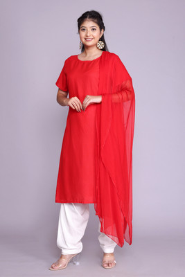 PRAVI FASHION Women Kurti Patiala Dupatta Set