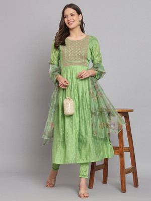 VredeVogel Women Kurta Pant Dupatta Set