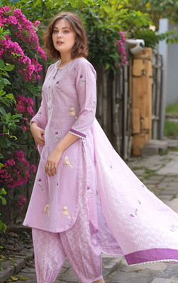 Gosriki Women Kurta Patiala Dupatta Set