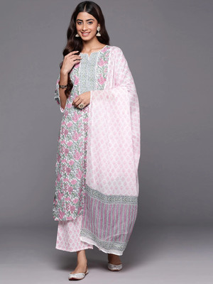 LIBAS Women Kurta Palazzo Dupatta Set