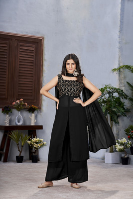 LIMBUDI CREATION Women Kurti Palazzo Dupatta Set