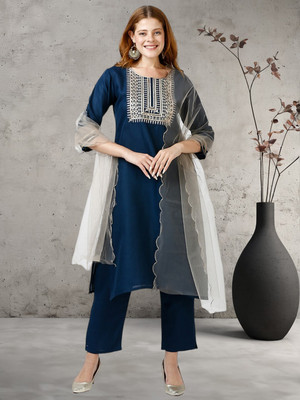 BHUMIKA CREATION Women Kurti Pant Dupatta Set