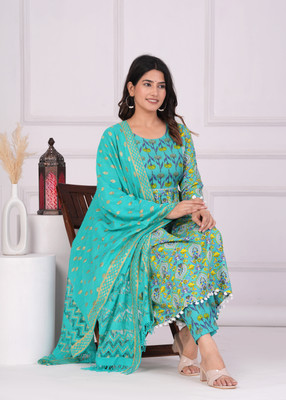 Harsh Enterprises Women Kurta Pant Dupatta Set