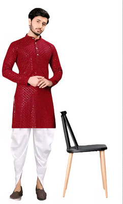 Raj Traders Men Kurta Dhoti Set