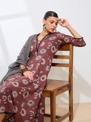 Fourleaf Women Kurta Pant Dupatta Set