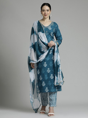 Jaipur Kurti Women Kurta Palazzo Dupatta Set