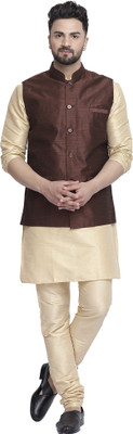 B BEN Men Kurta Pyjama Ethnic Jacket Set